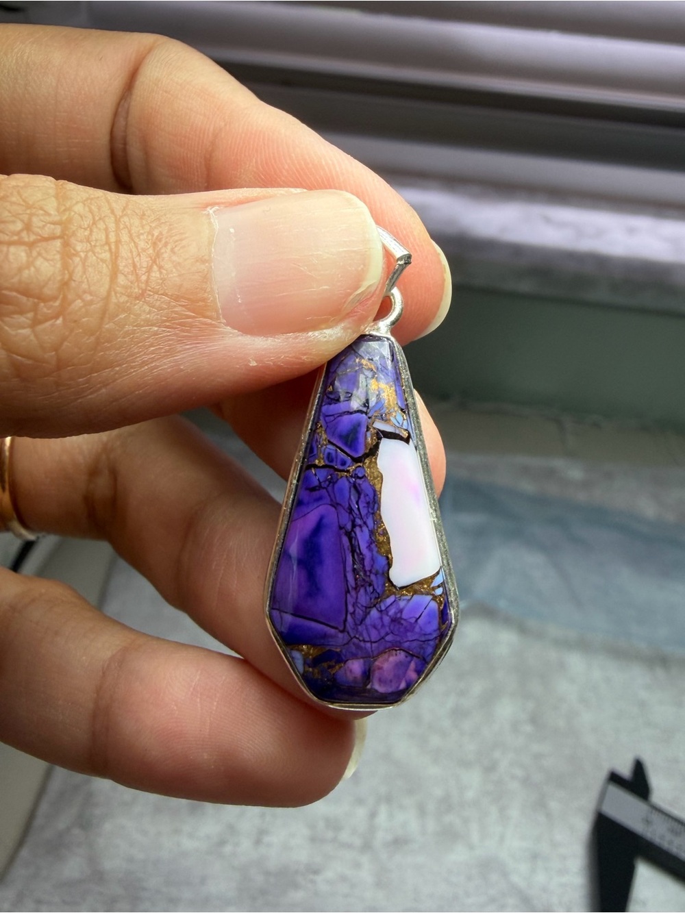 Mohave Turquoise 925 Silver Pendant